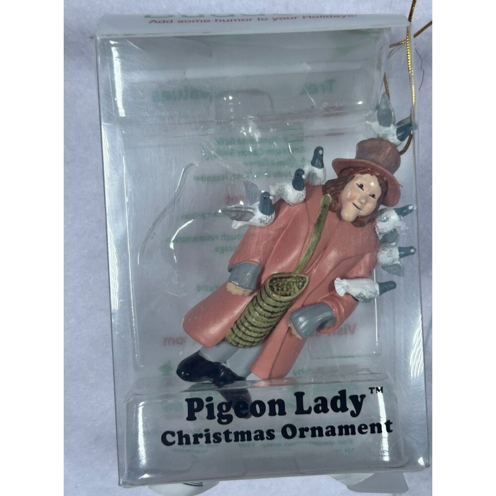 Tree Buddees Pigeon Lady Christmas Ornament w/ Box Funny Holiday Decor New